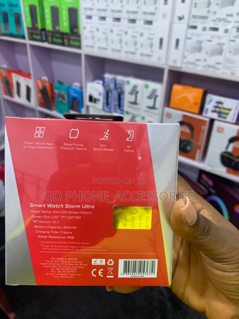Itel Smart Watch Storm Ultra - 2.02" HD Display (IP68 Waterproof)
