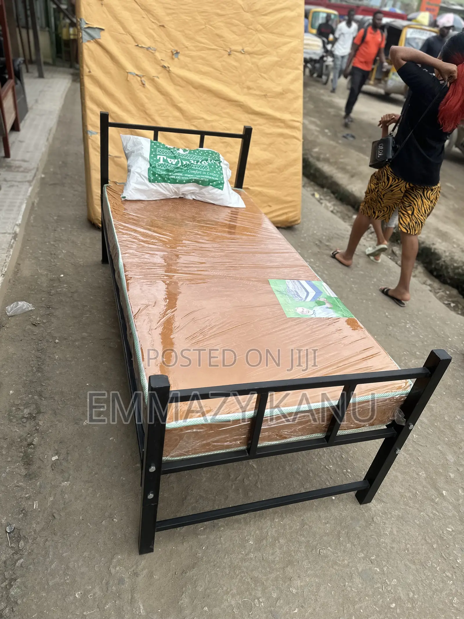 Quality 3x6 Metal Bedframe With Mattress