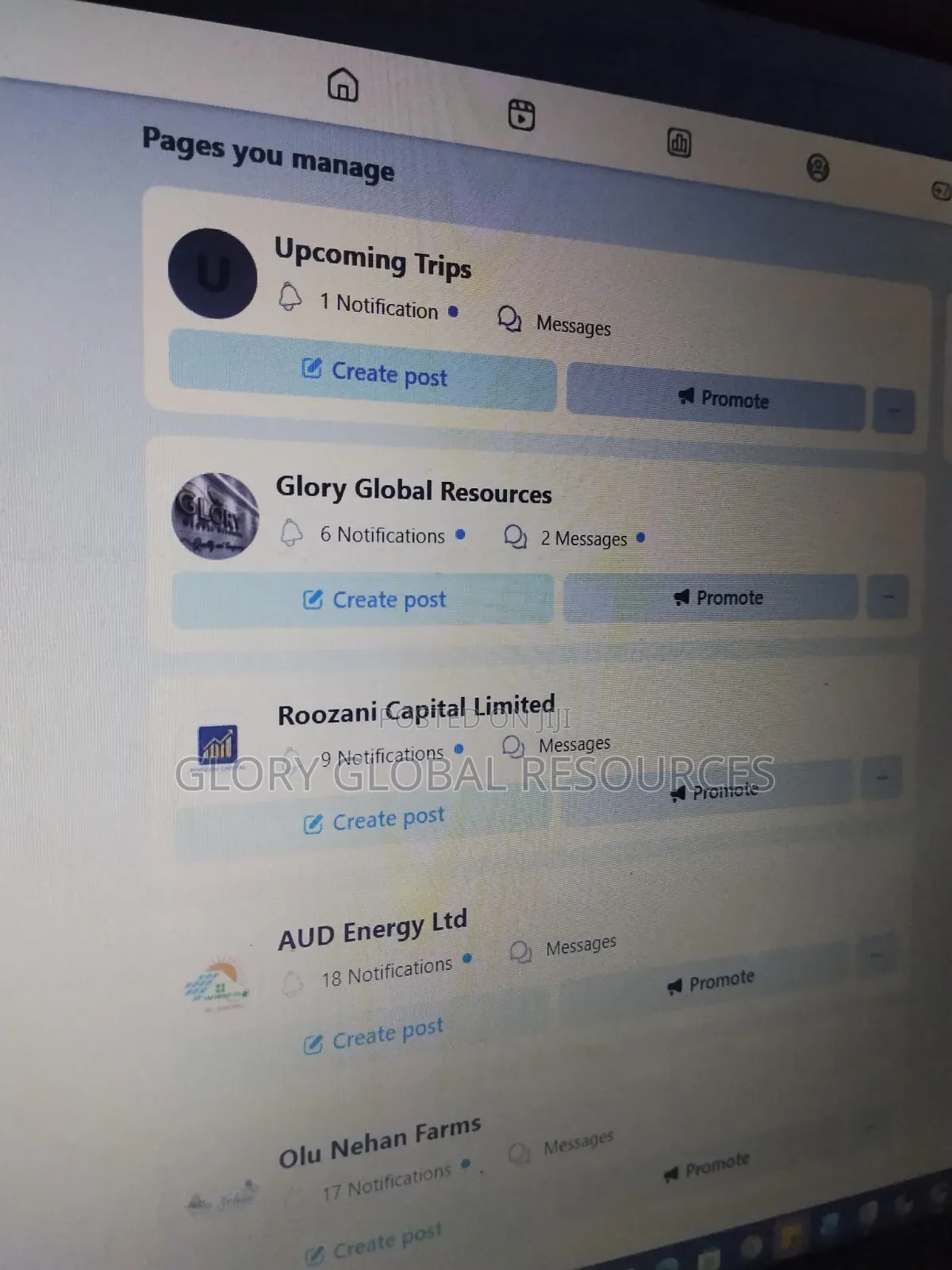 Facebook Page Creation and Others