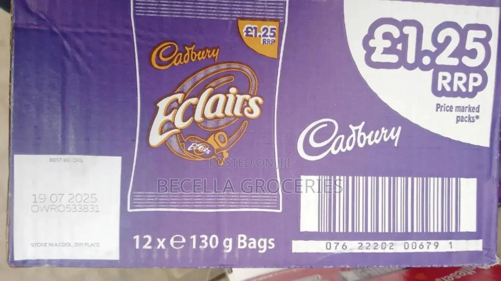 Eclairs Cadbury 12×130g