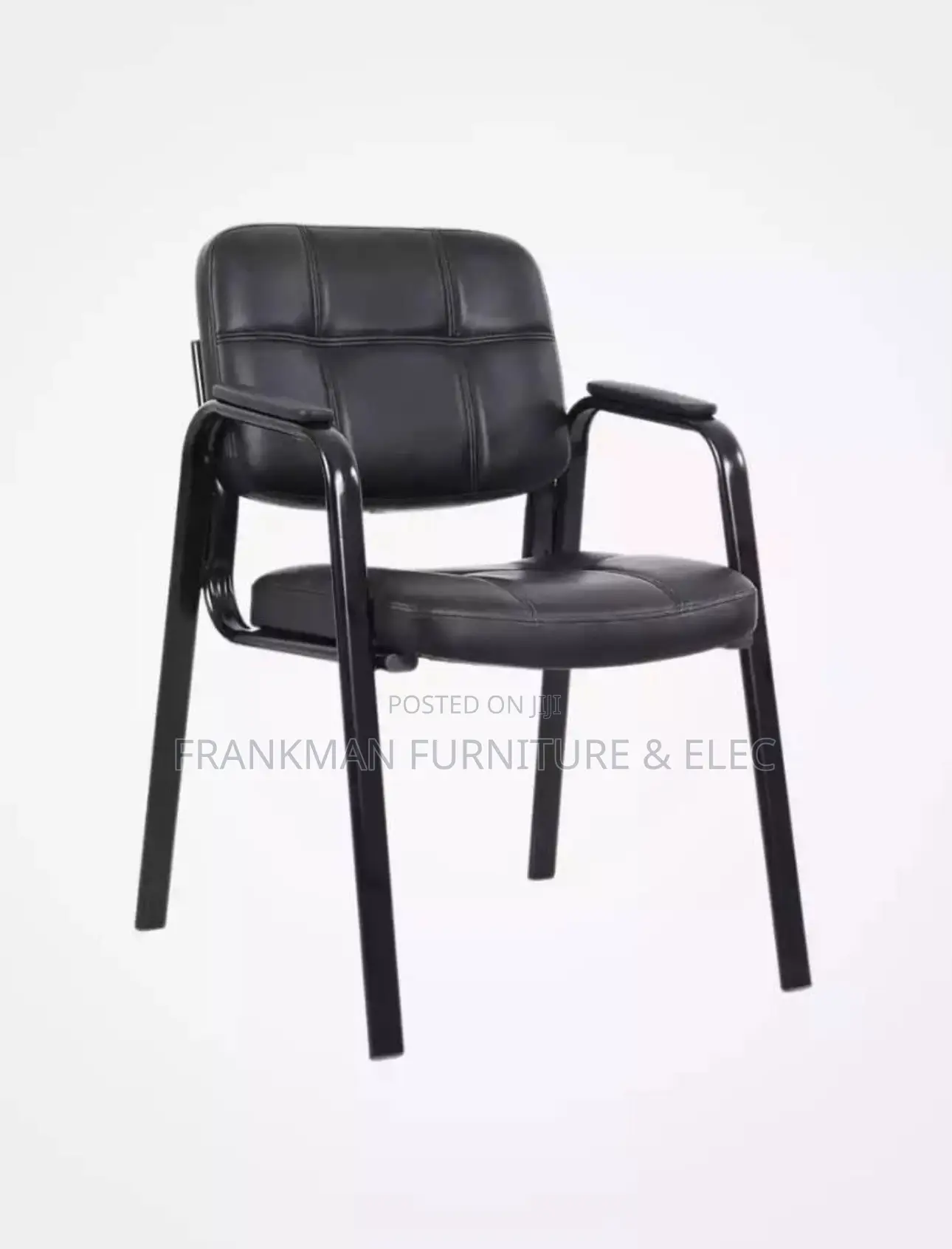 Padded Visitor Office Chair With Armrests
