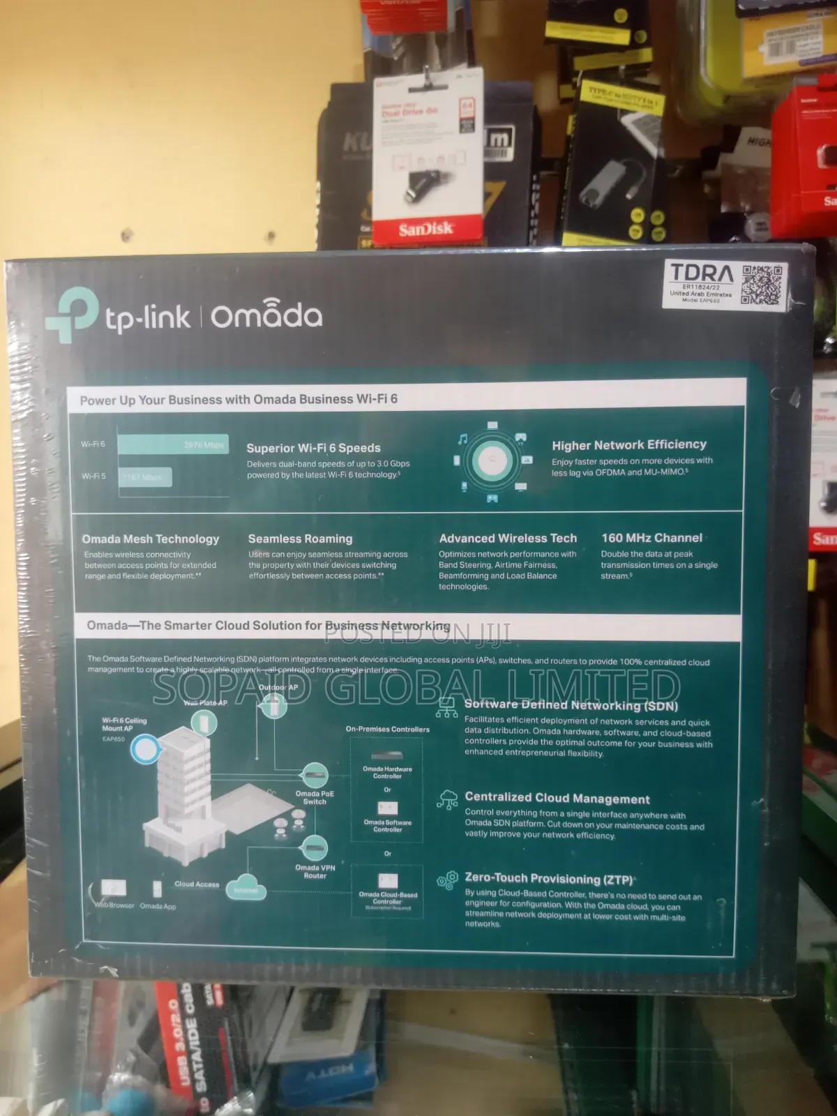 TP-Link Omada AX3000 Wi-Fi 6 Access Point (EAP650)