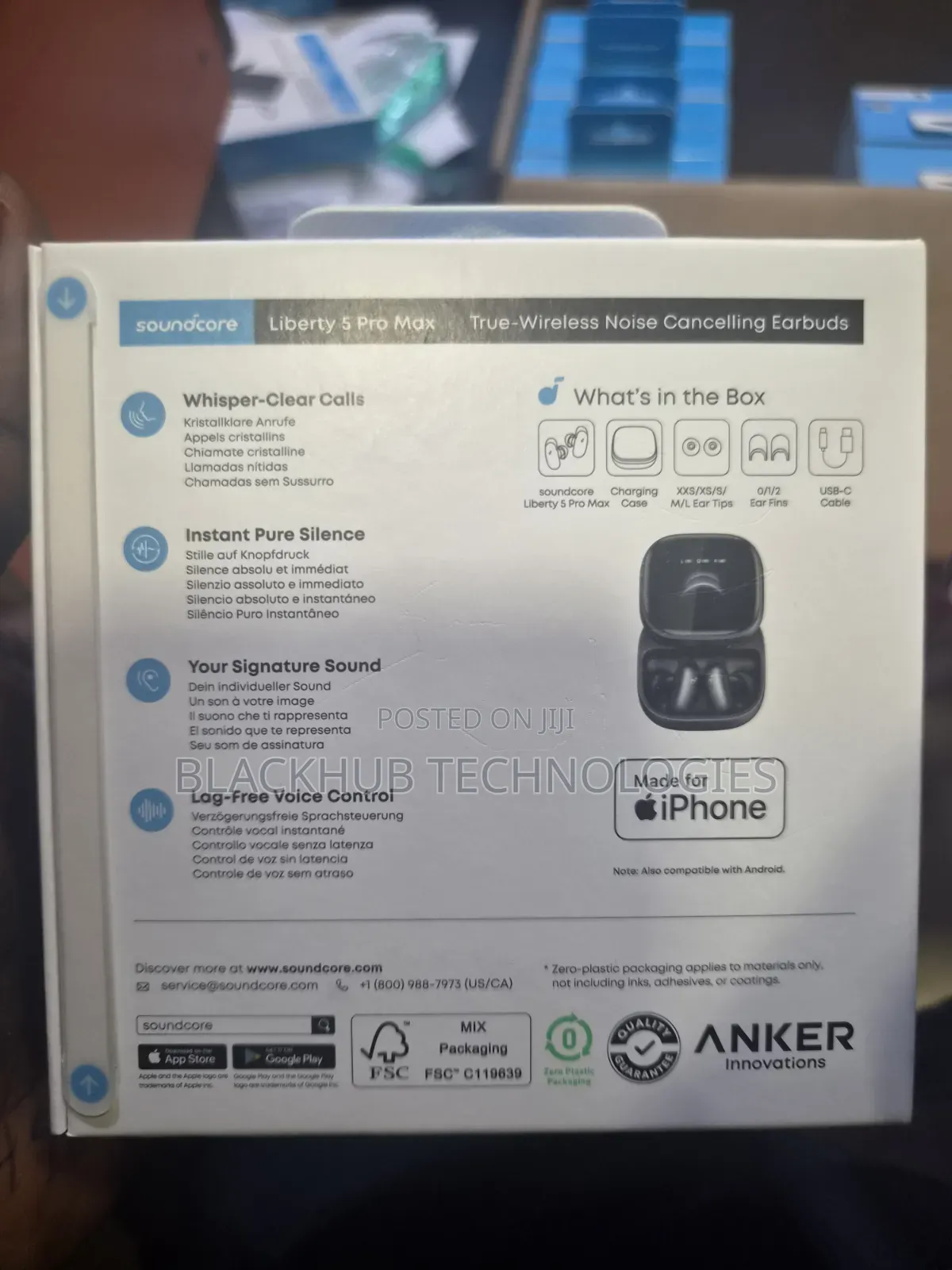 Anker Soundcore Liberty 5 Pro Max ANC Earbuds, 18 Months Warranty