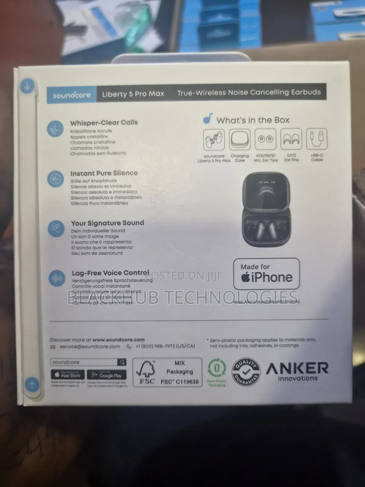 Anker Soundcore Liberty 5 Pro Max ANC Earbuds, 18 Months Warranty