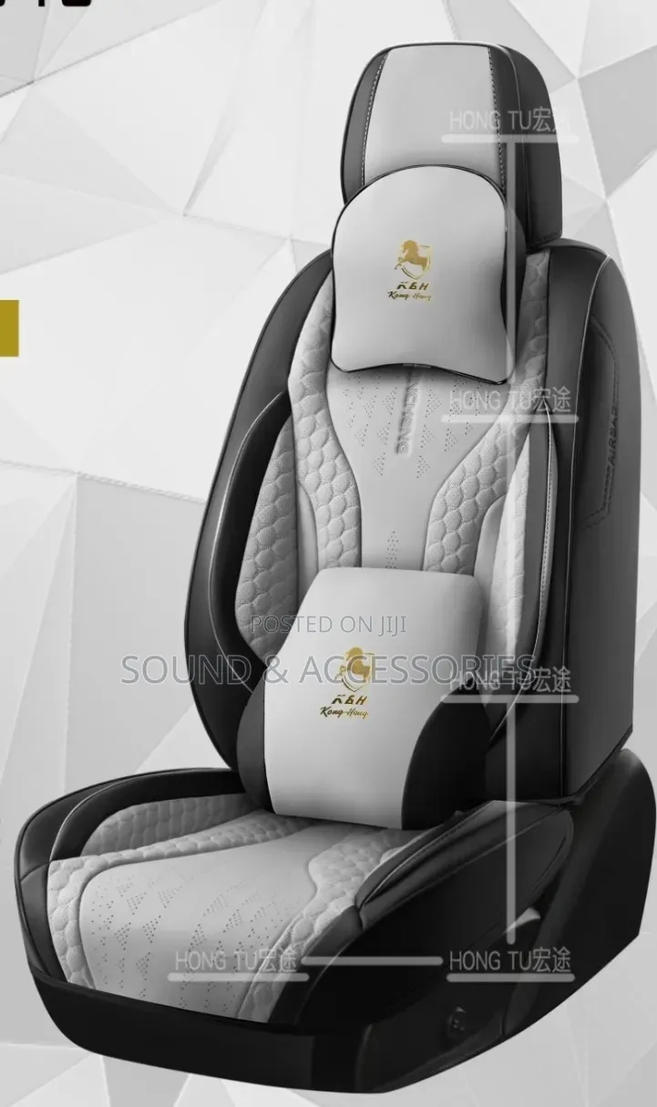 Car Luxury 11d High Quality Black+grey Full Cover Ht1215 Seatcover