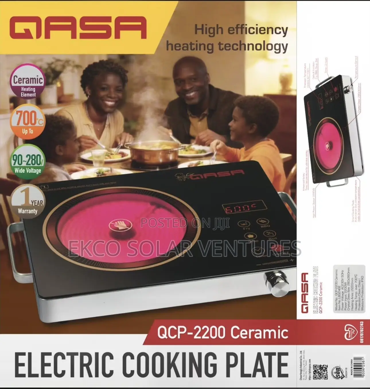 Qasa Electric Cooking Plate