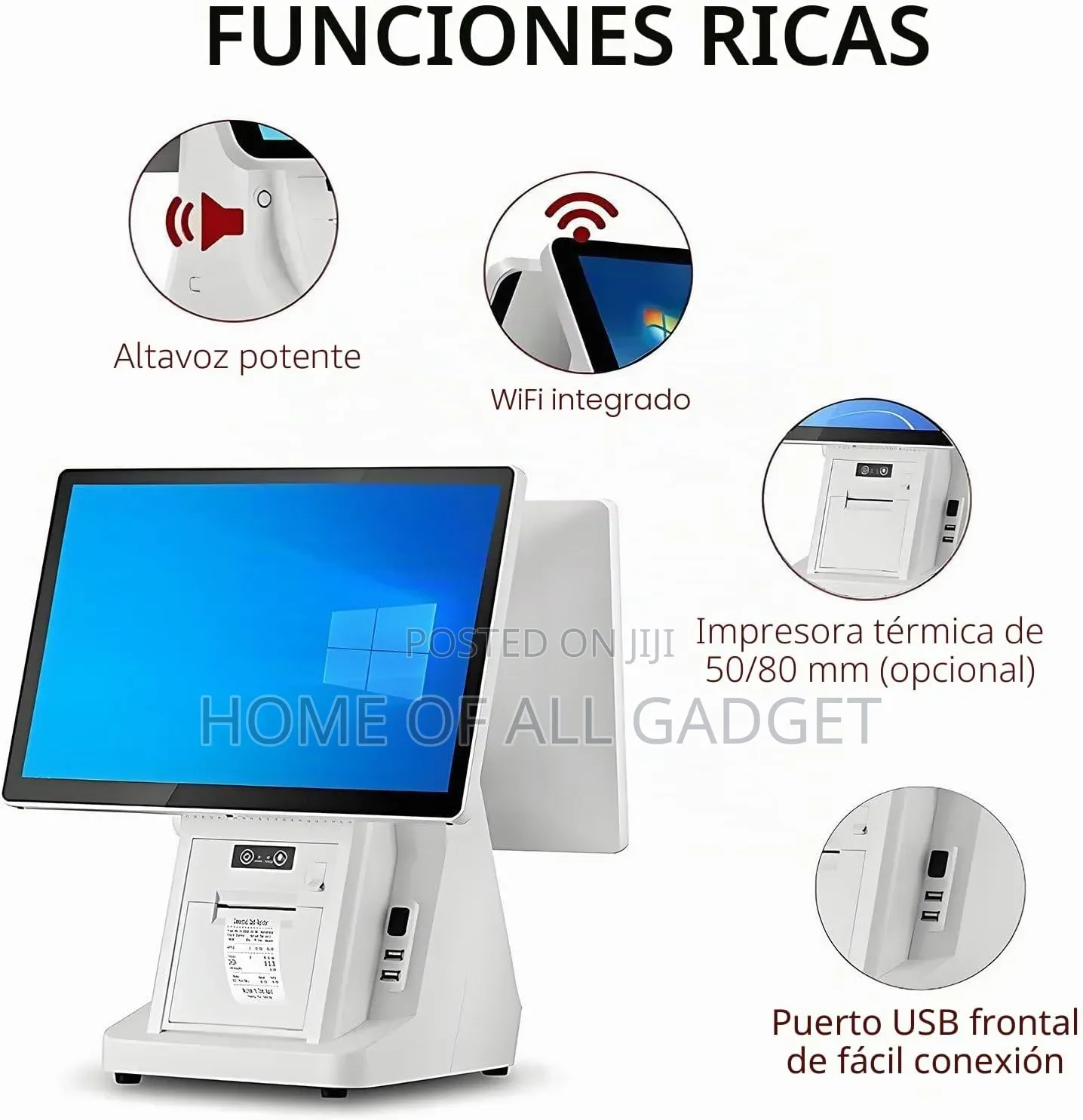 POS Systems With Dual 15.6 Inch Touchscreen: All-in-One Cash Register