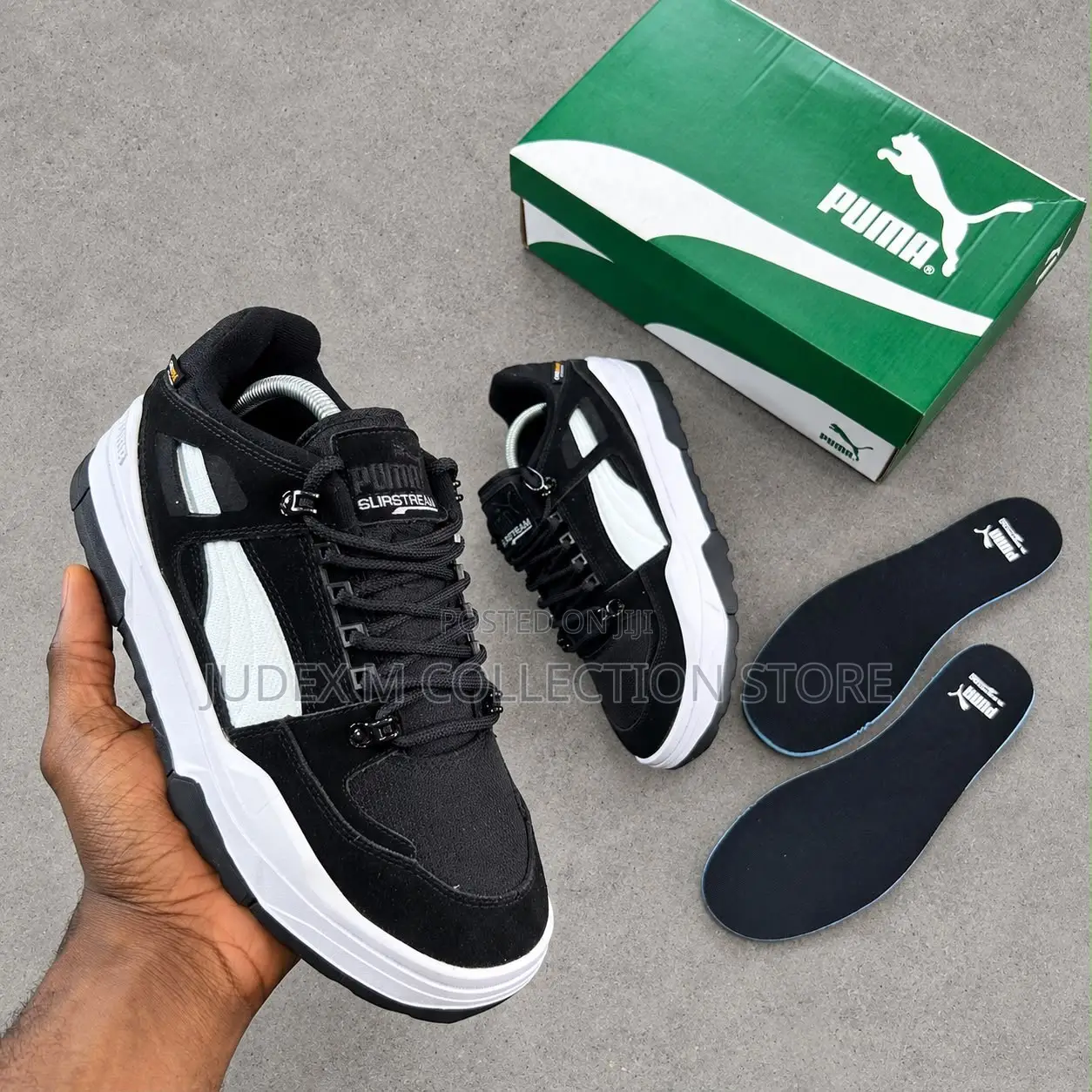 New Puma Slipstream Xtreme Cordura Sneaker “Black / White” Shoe