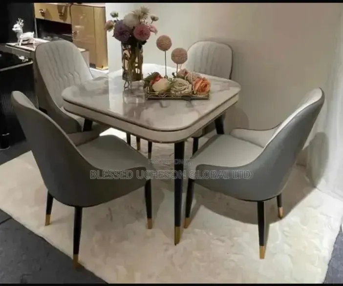 Brand New 4-Seater Marble Dining Set