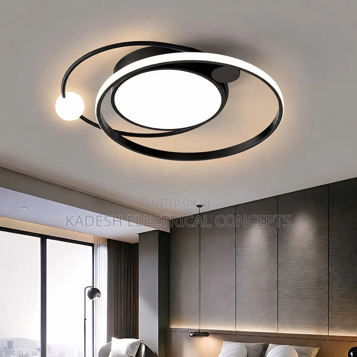Minimalist Ring Led Ceiling Lamp for Bedroom Dining Room Living