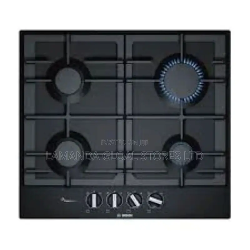 Bosch 4-Burner Built-in Gas Cooktop Hob (Black)
