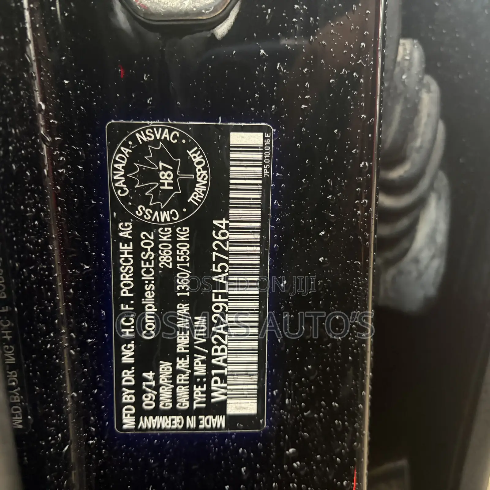 Porsche Cayenne 2015 Black