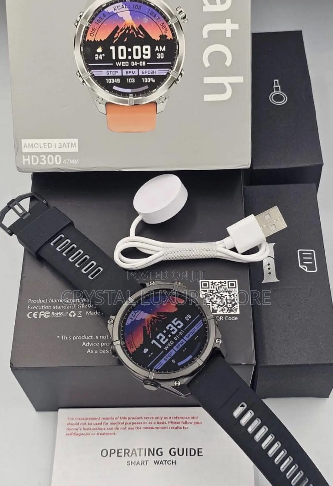 HD300 Quality Luxury Amoled Waterproof Smart Watch