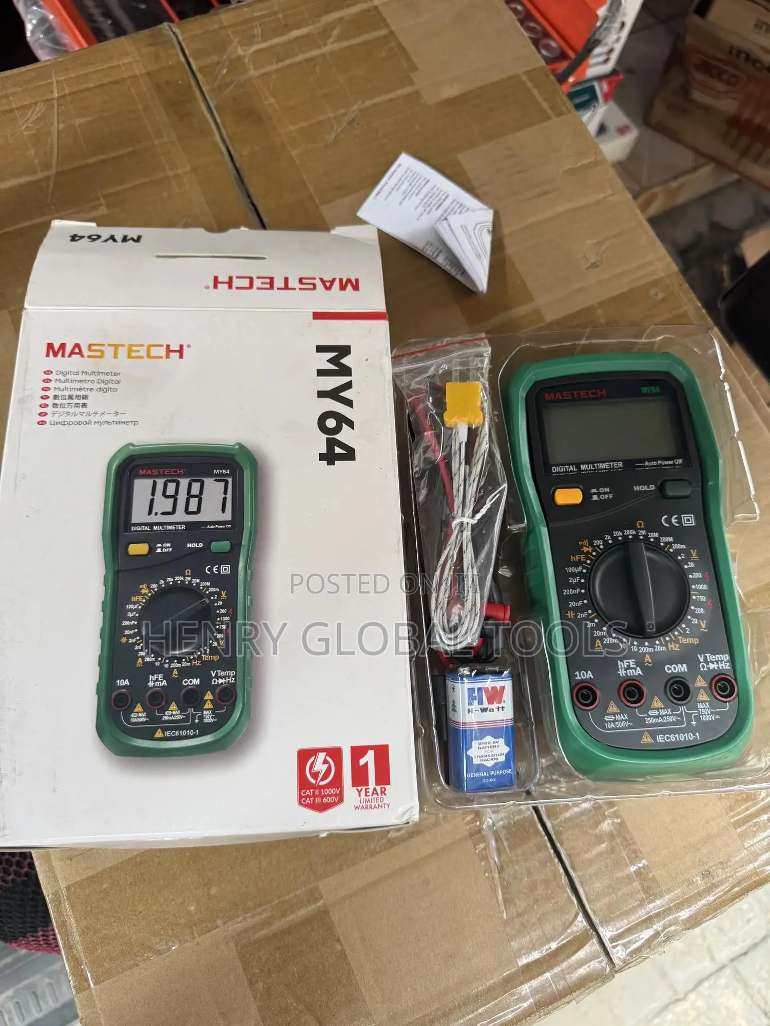 MASTERTECH MY64 Digital Multimeter – Professional Electrical Testing