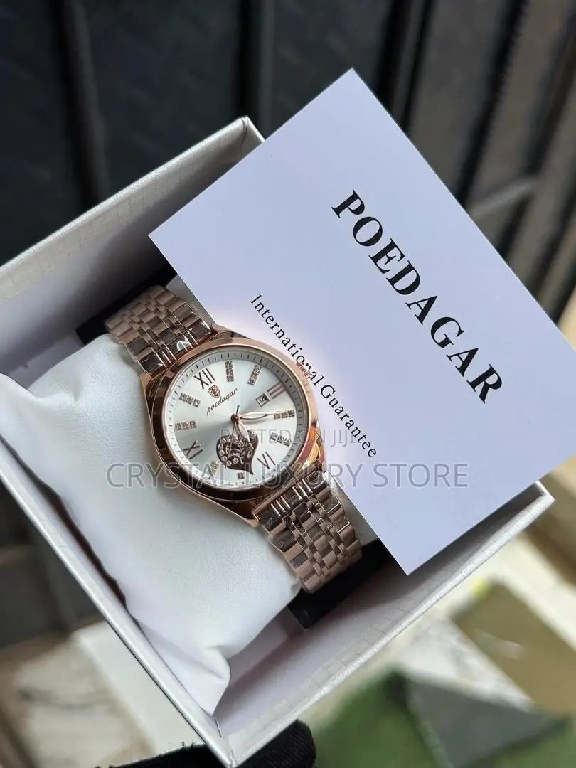 Poedagar Quality Ladies Chain Strap Wristwatch