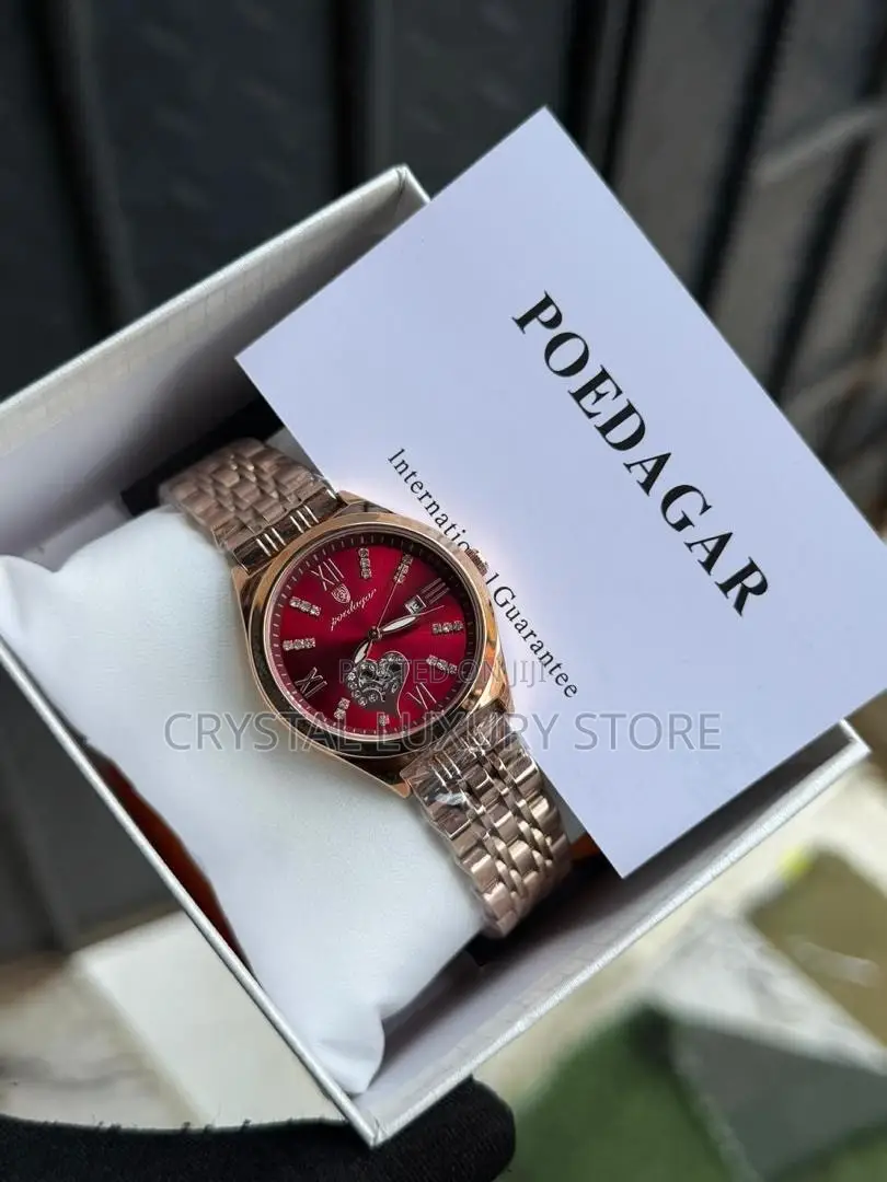 Poedagar Quality Ladies Chain Strap Wristwatch