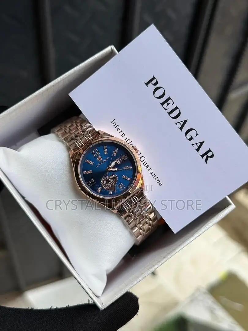Poedagar Quality Ladies Chain Strap Wristwatch