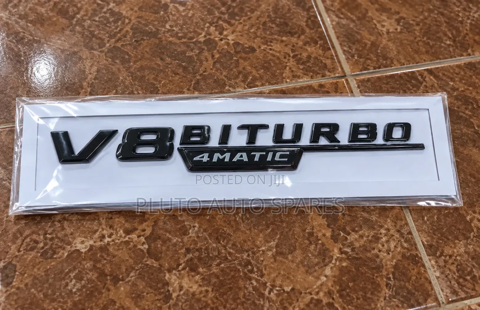 V8 Biturbo 4matic Emblem Badge Elevate Your Mercedes-Benz!