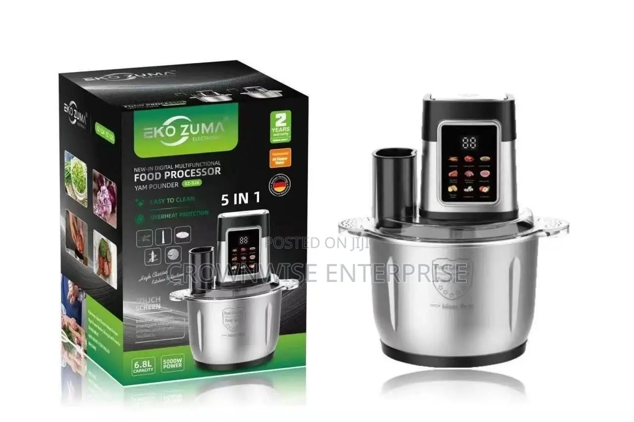Eko Zuma 6.8L 5-in-1 Multifunctional Food Processor Yam Pounder