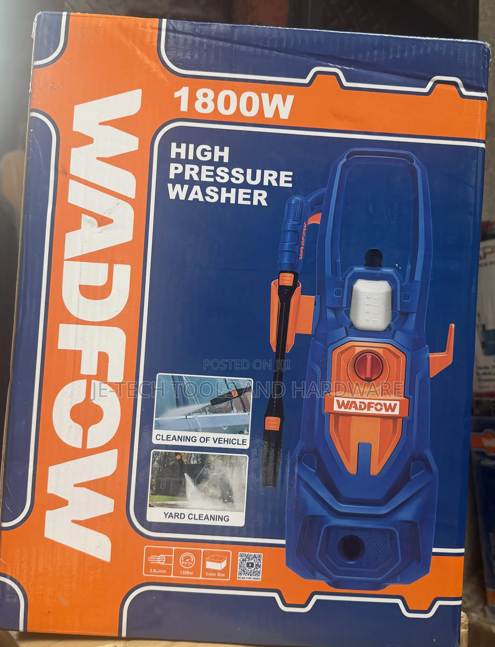 Wadfow 1800W High-Pressure Washer (Model WHP3A18),