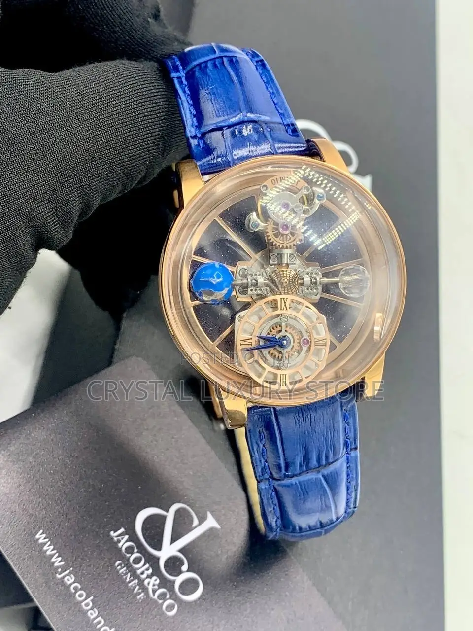 Jacob Co Quality Luxury Men Automatic Engine Wristwatch
