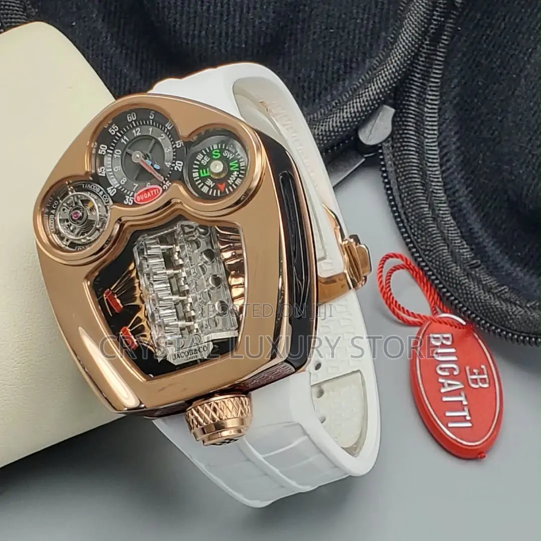 Jacob and Co Bugatti Quality Luxury Men Automatic Engine Wristwatch