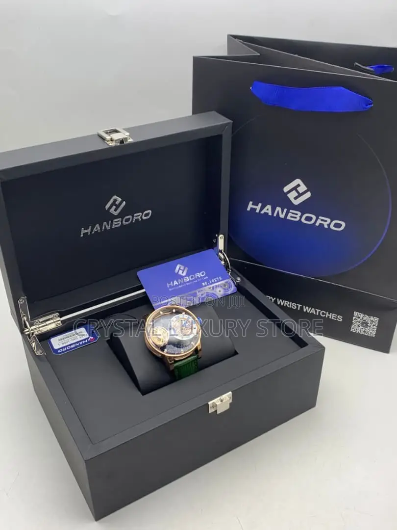 Hanboro Authentic Quality Luxury Men Automatic Engine Wristwatch