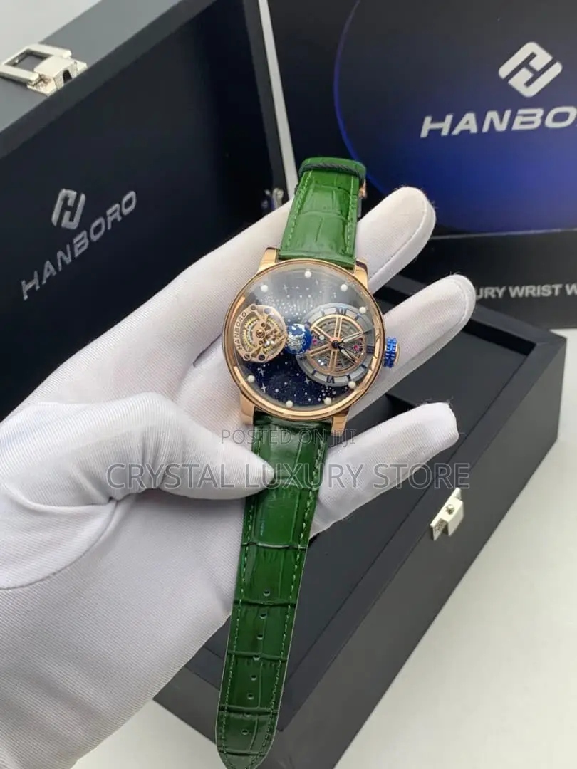 Hanboro Authentic Quality Luxury Men Automatic Engine Wristwatch