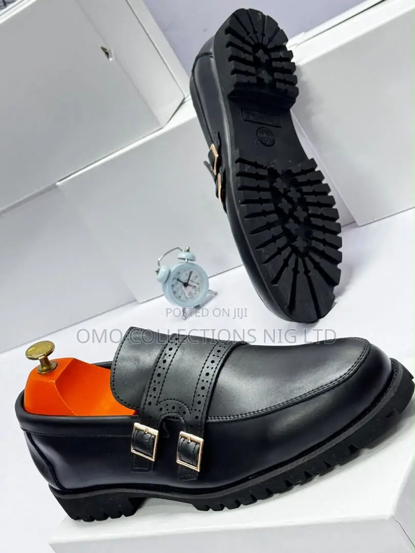 Timberland Men’s Luxury Black Leather Strap Shoes – Fully Boxed