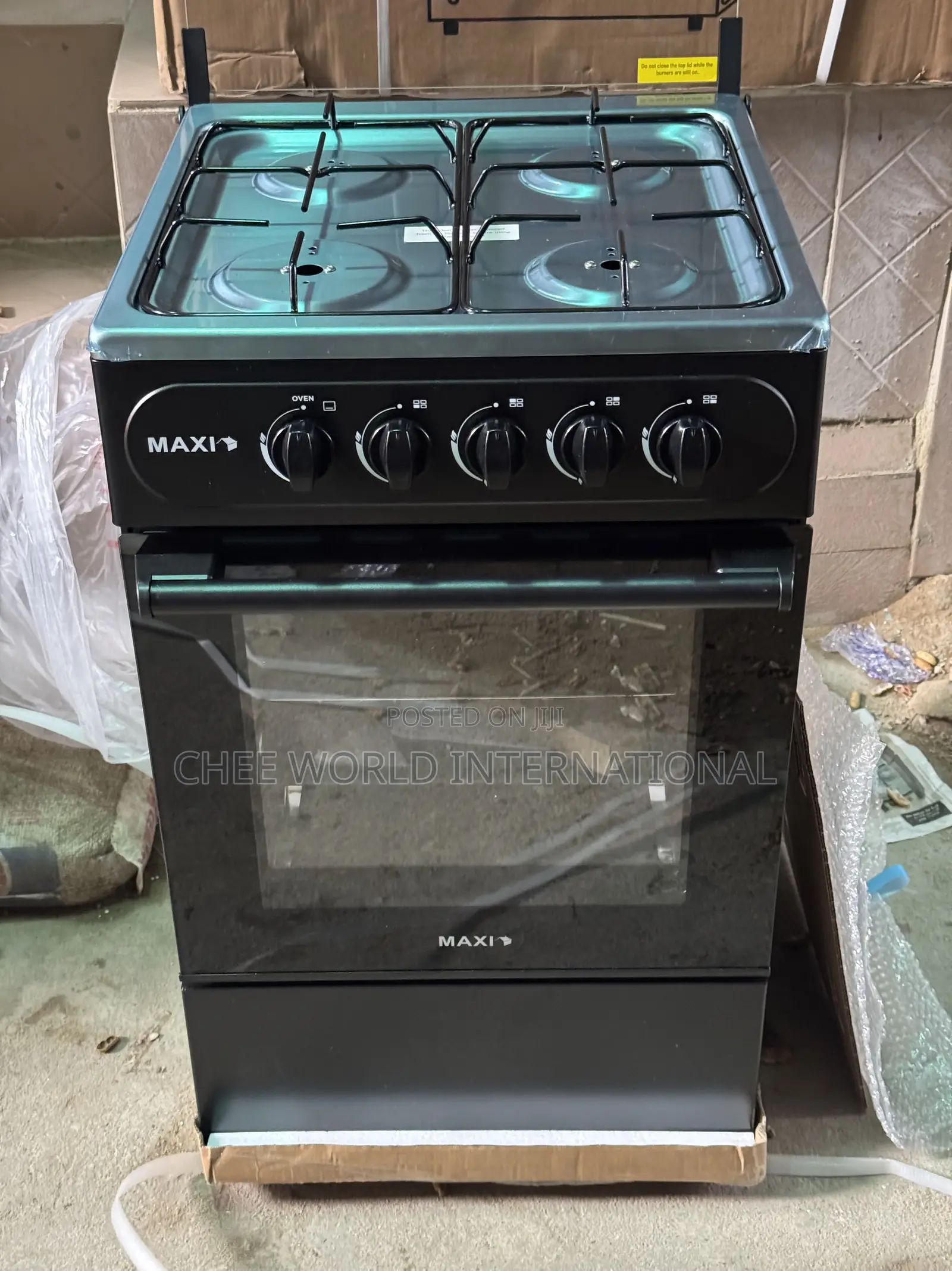 Original Maxi 50*50 Standing Gas Cooker 4 Burners With Oven