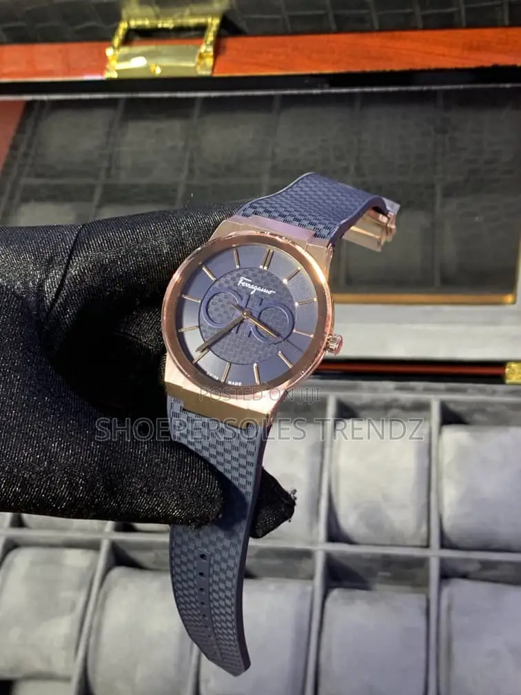 Ferragamo Unisex Rubber Strap Wristwatches
