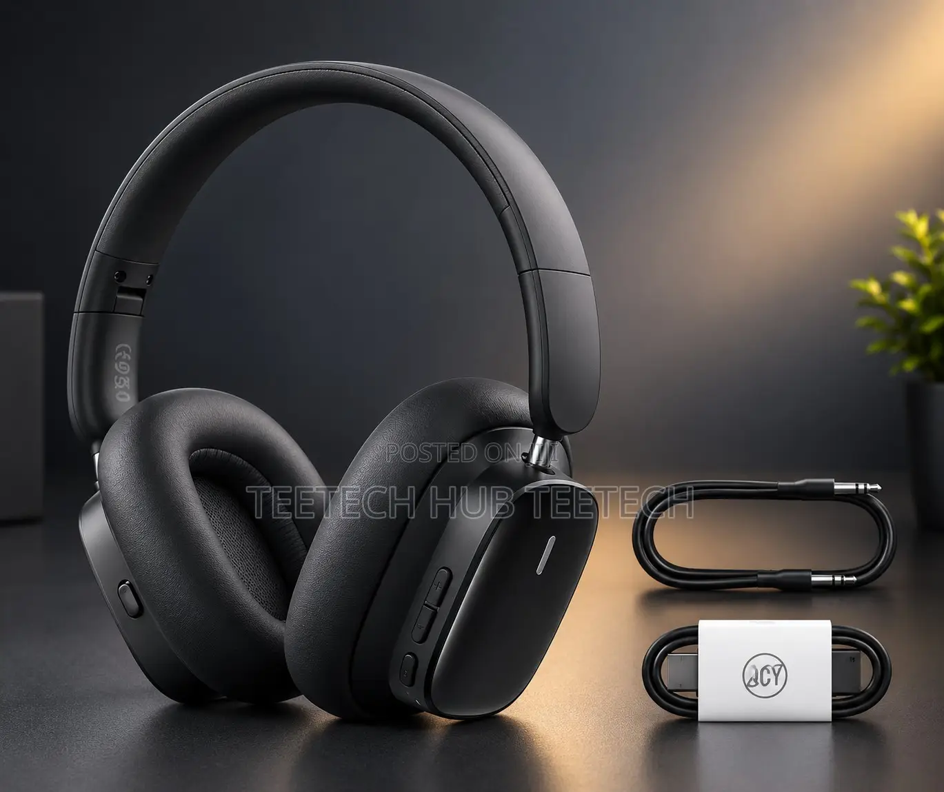 Baesus Bowie H1i NoiseCancellation Wireless Headphones Cluster Black