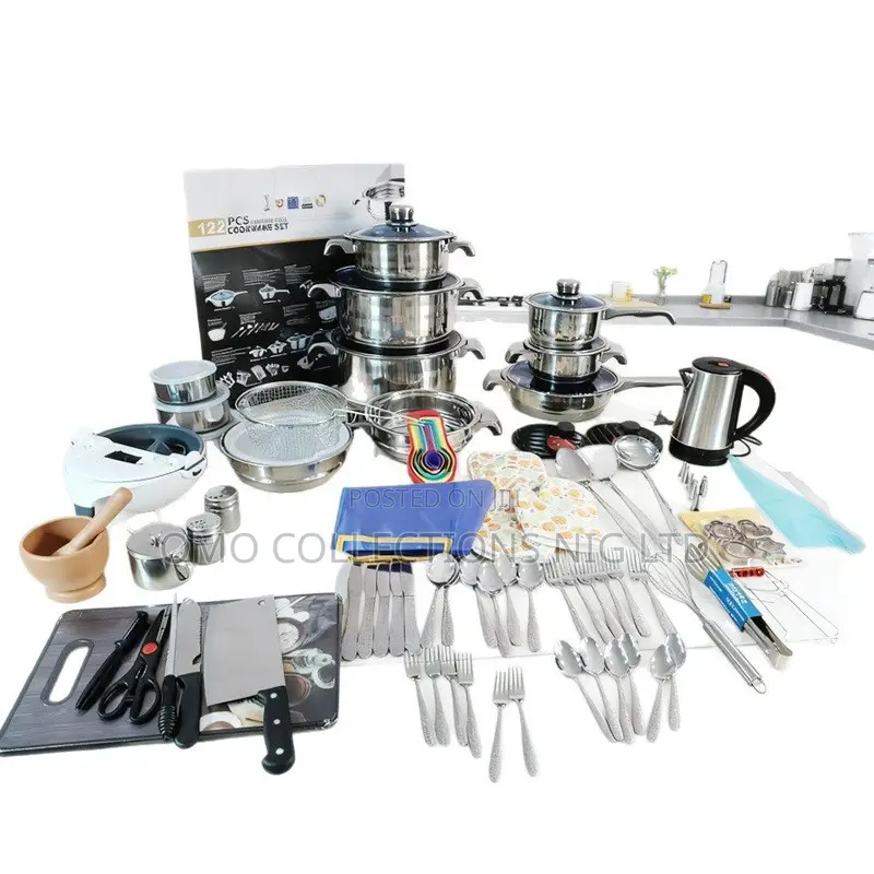 220-Piece Cookware Kitchen Set–Complete Cooking Baking Set in Box