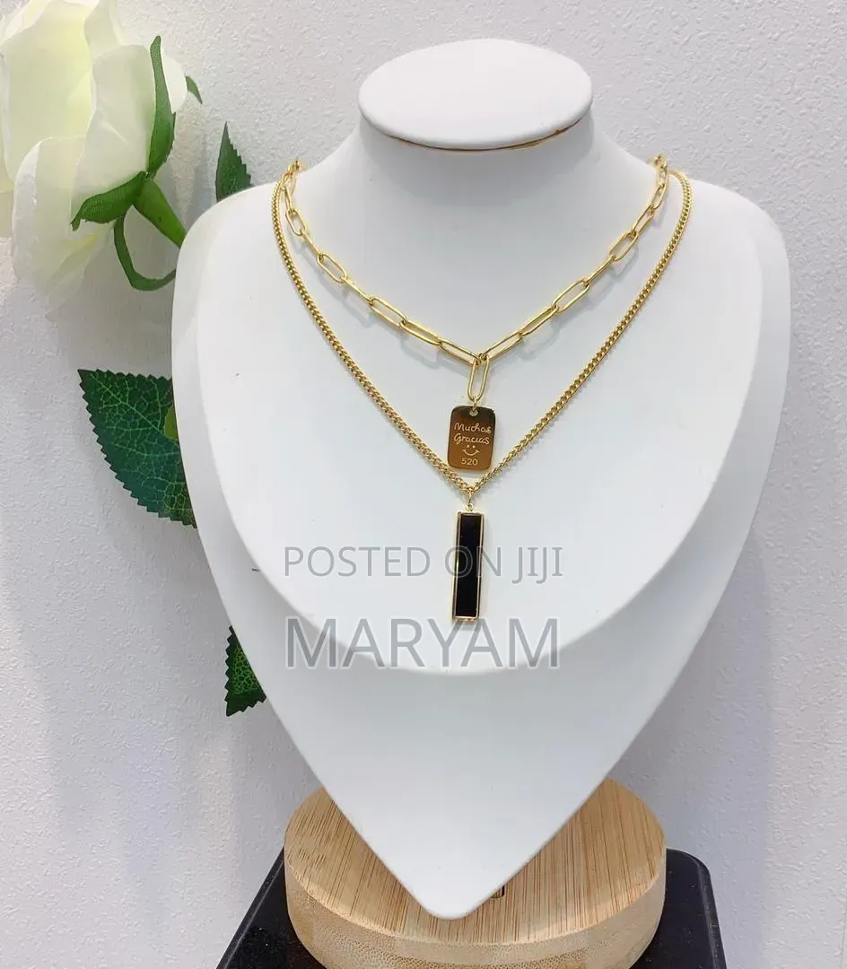 Elegant Double-Layer Gold Heart Necklace