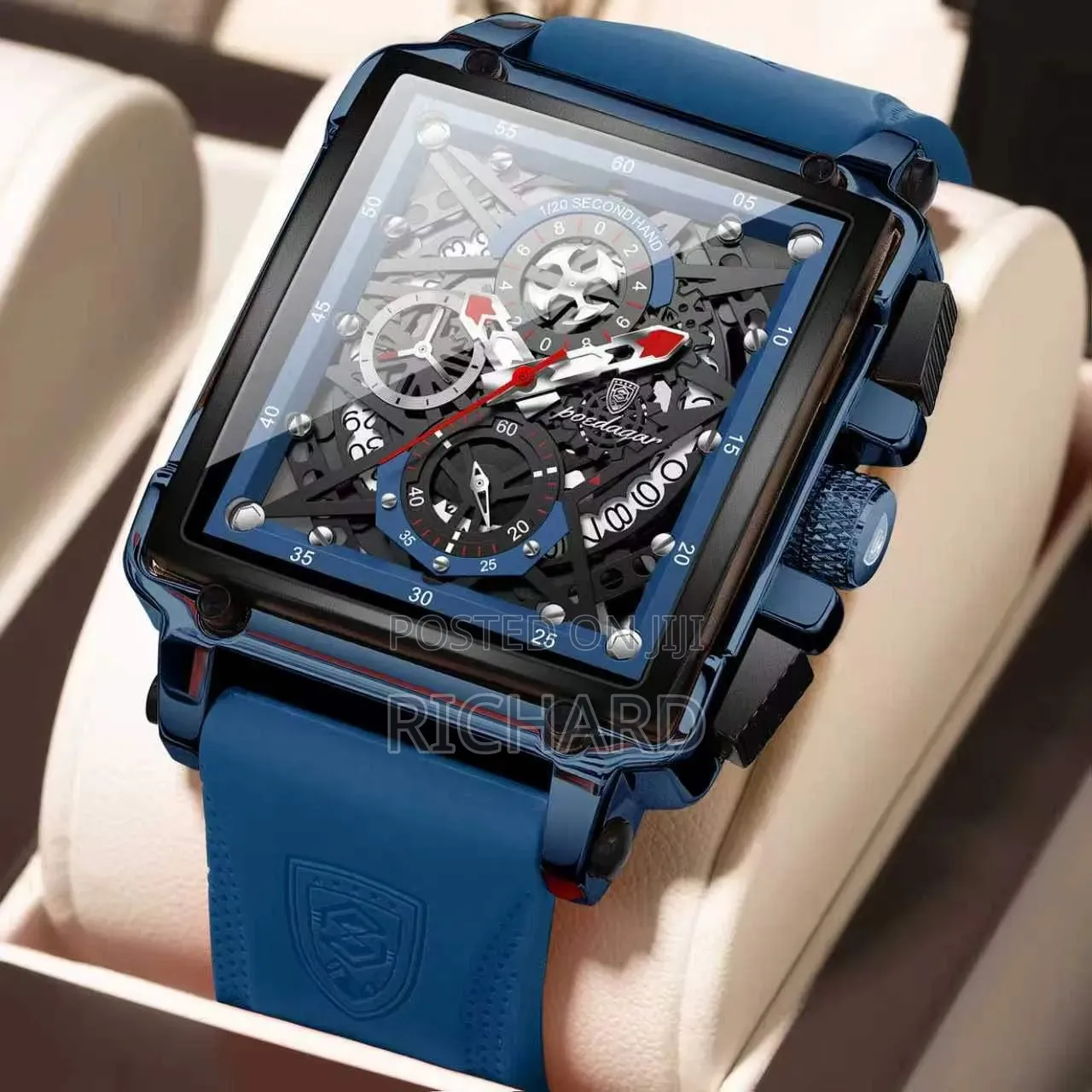 High Quality Poedagar Active Chronograph Rubber