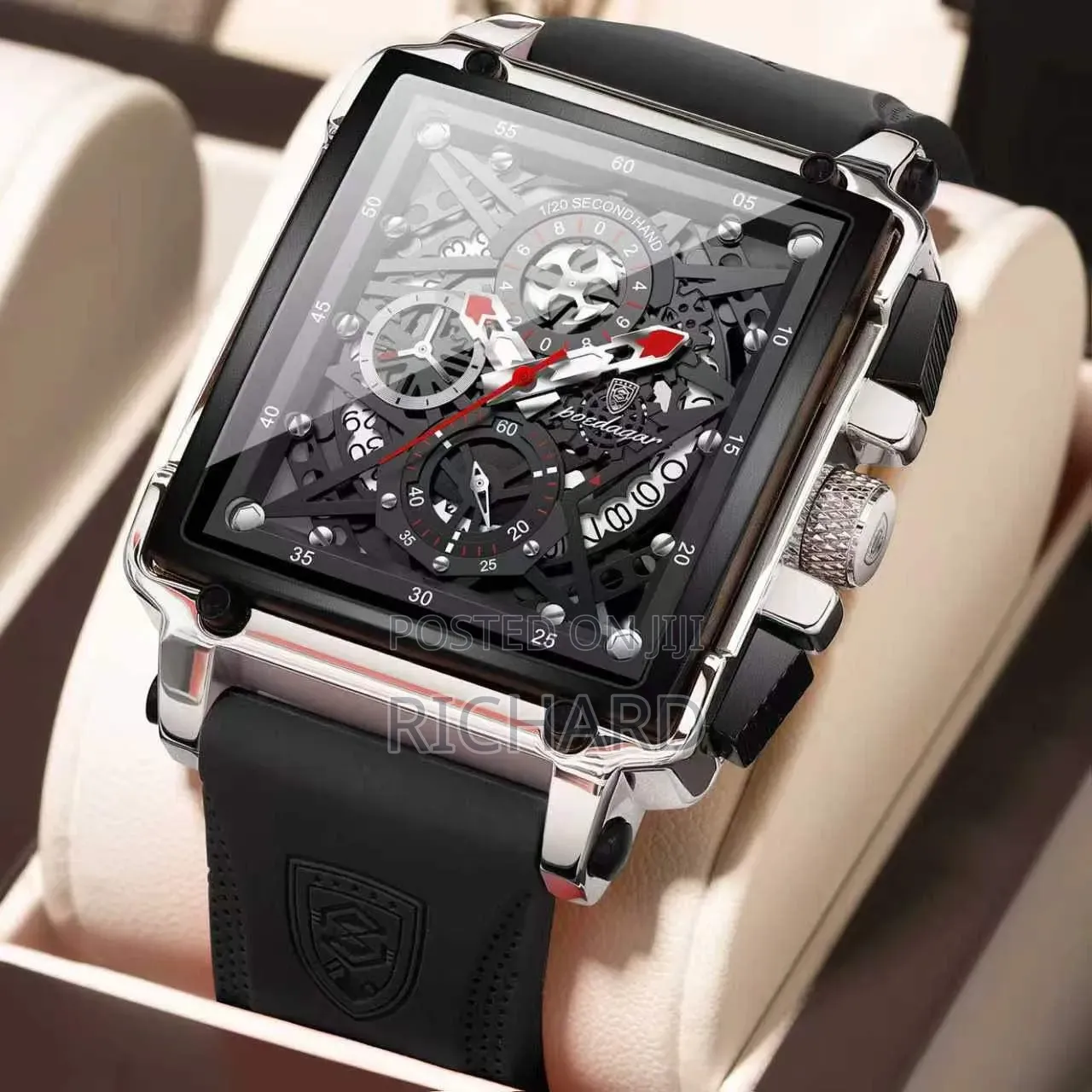 High Quality Poedagar Active Chronograph Rubber