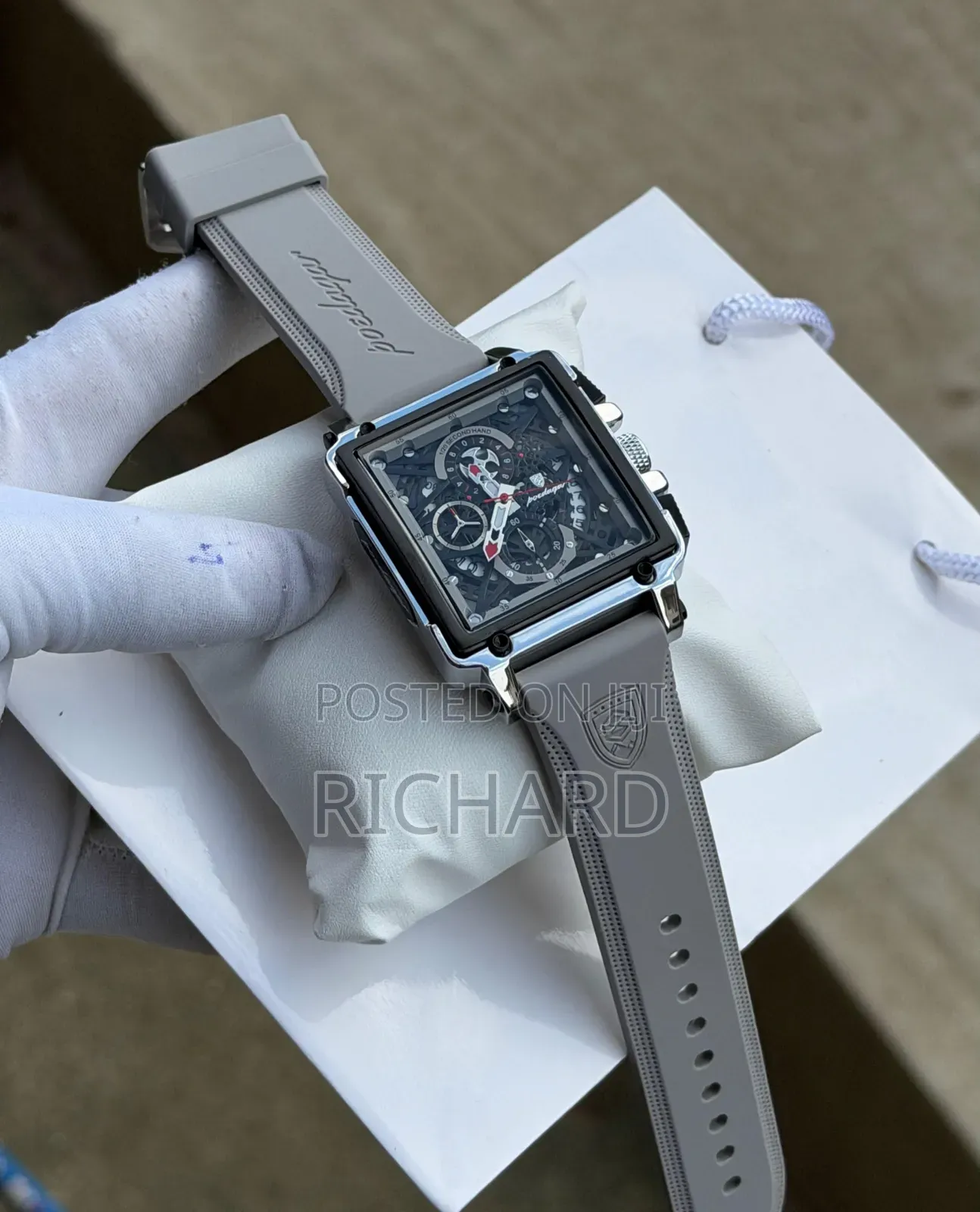 High Quality Poedagar Active Chronograph Rubber