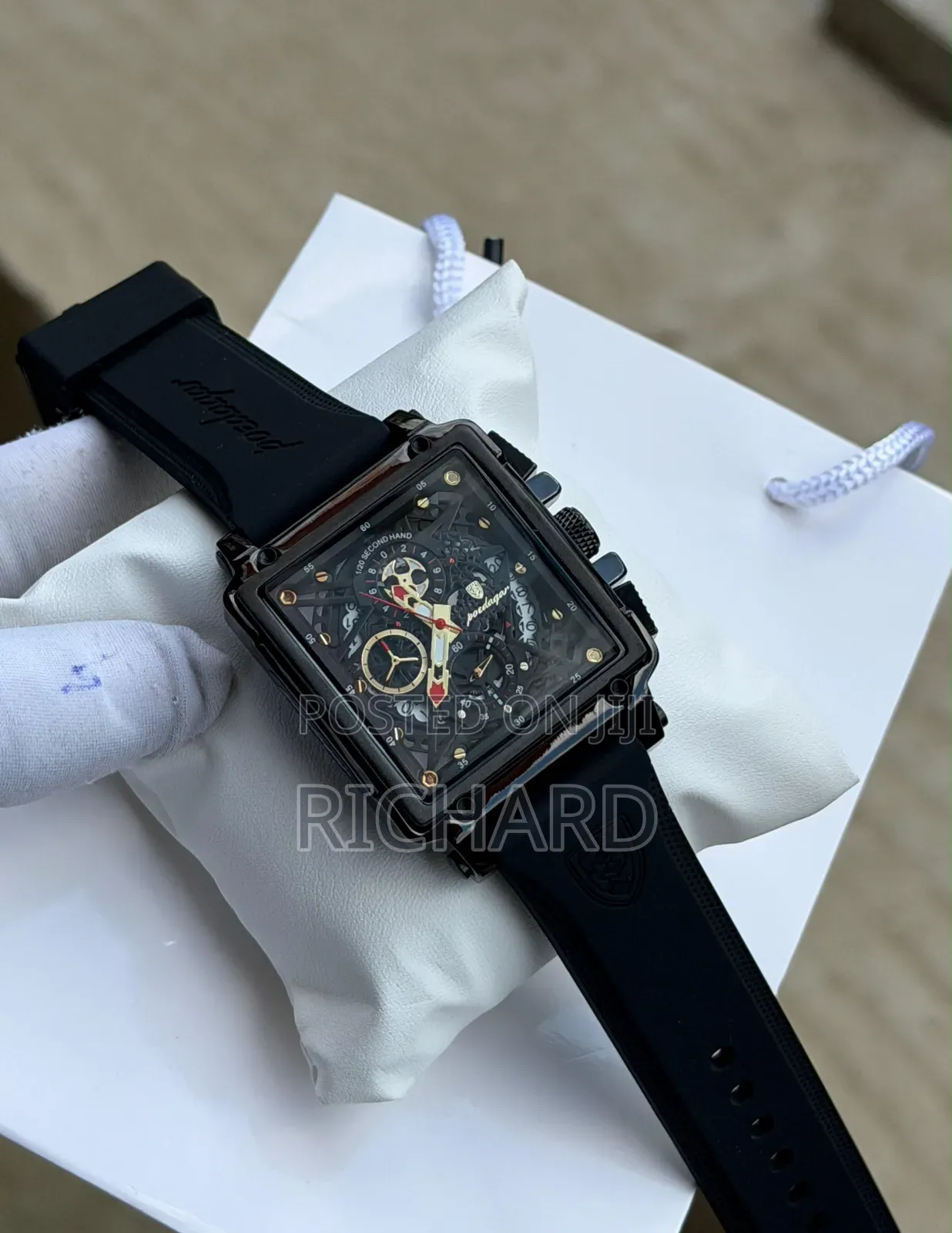 High Quality Poedagar Active Chronograph Rubber