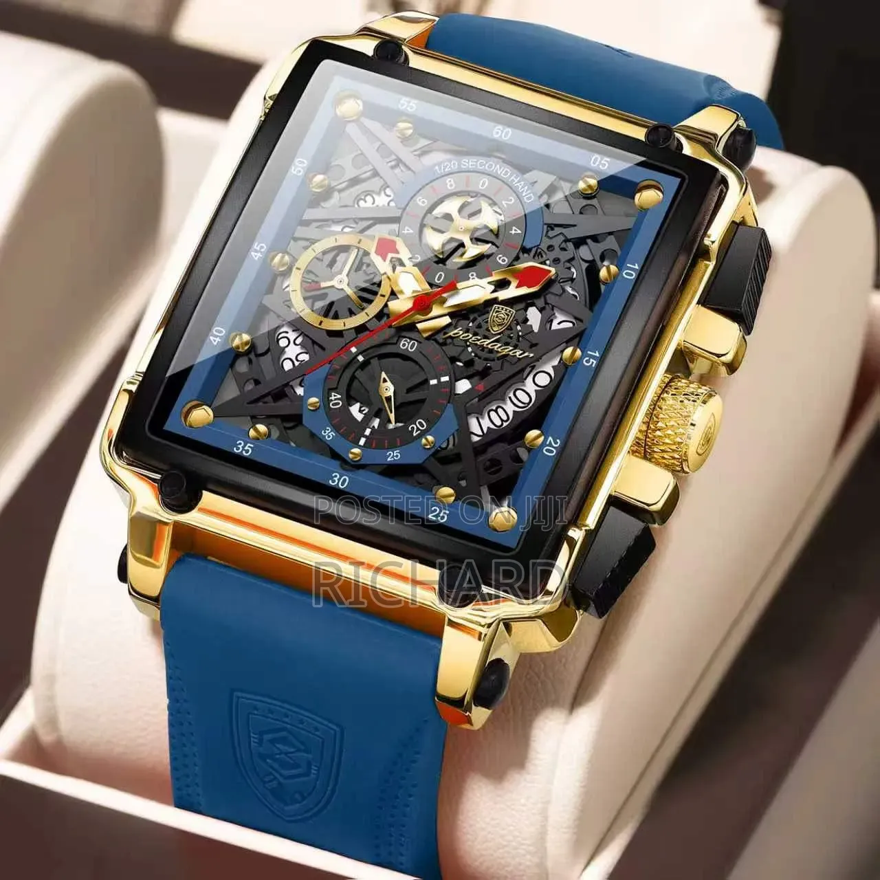 High Quality Poedagar Active Chronograph Rubber