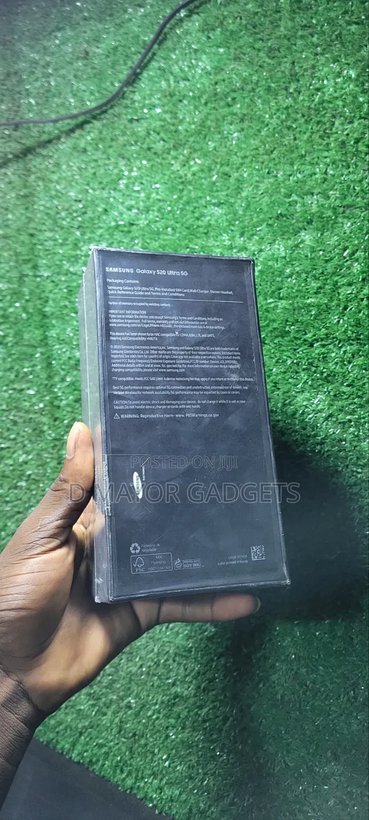 New Samsung Galaxy S20 Ultra 5G 128 GB Black