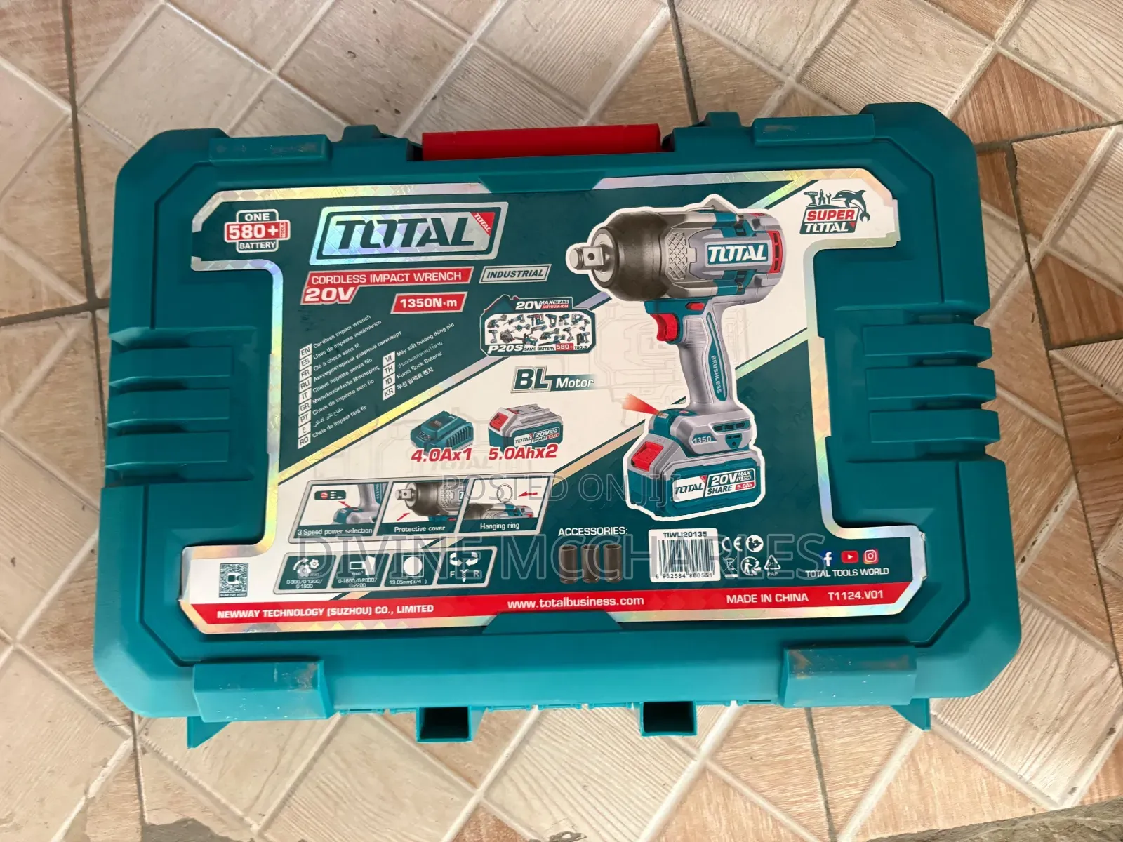 Total Brushless Cordless Impact Wrench TIWLI20135E