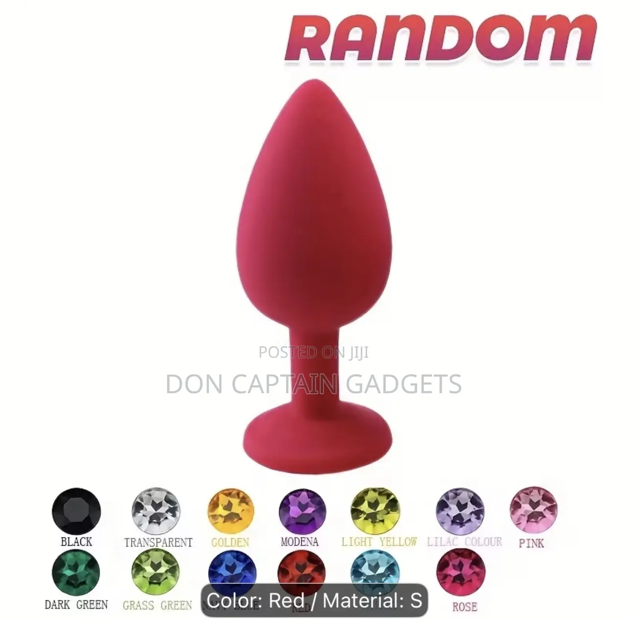 Silicone Round Anal Plug, Non-Electric, Suitable for Men and Women