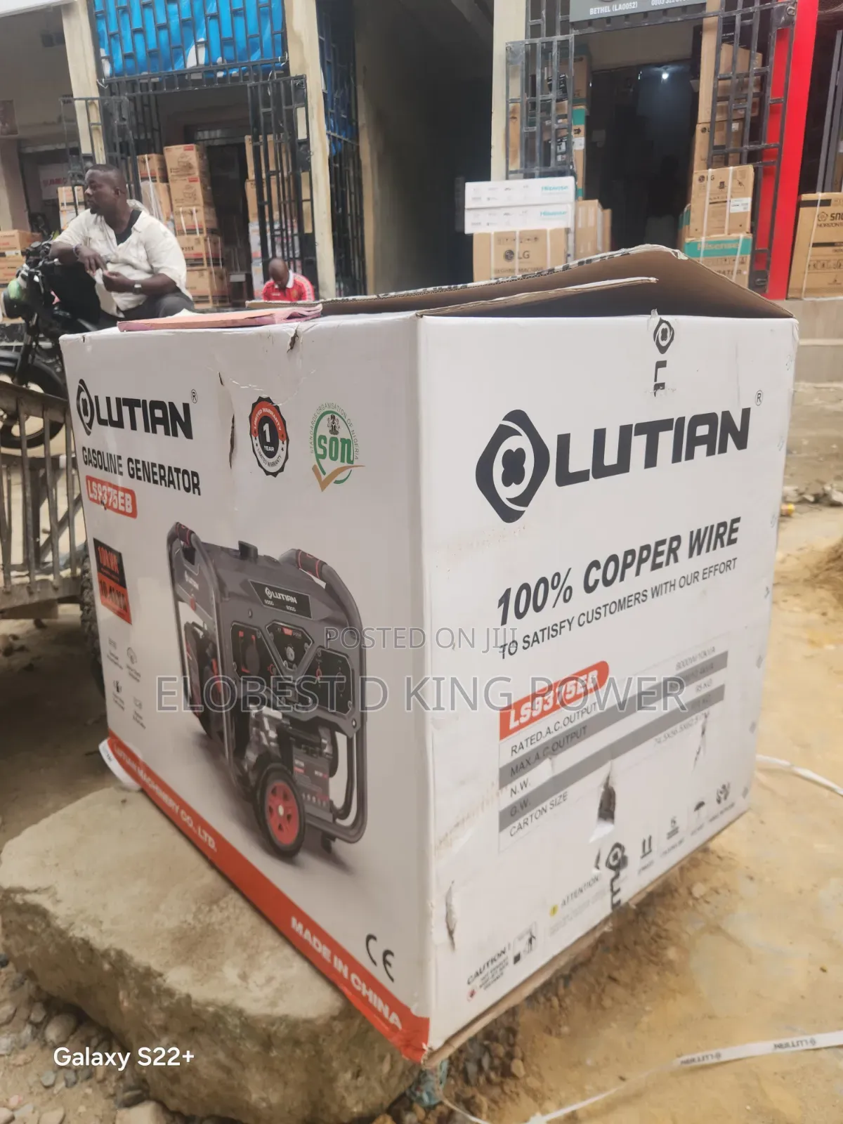 10.5KVA Brand New Lutian Generator With 100% Pure Copper Coil