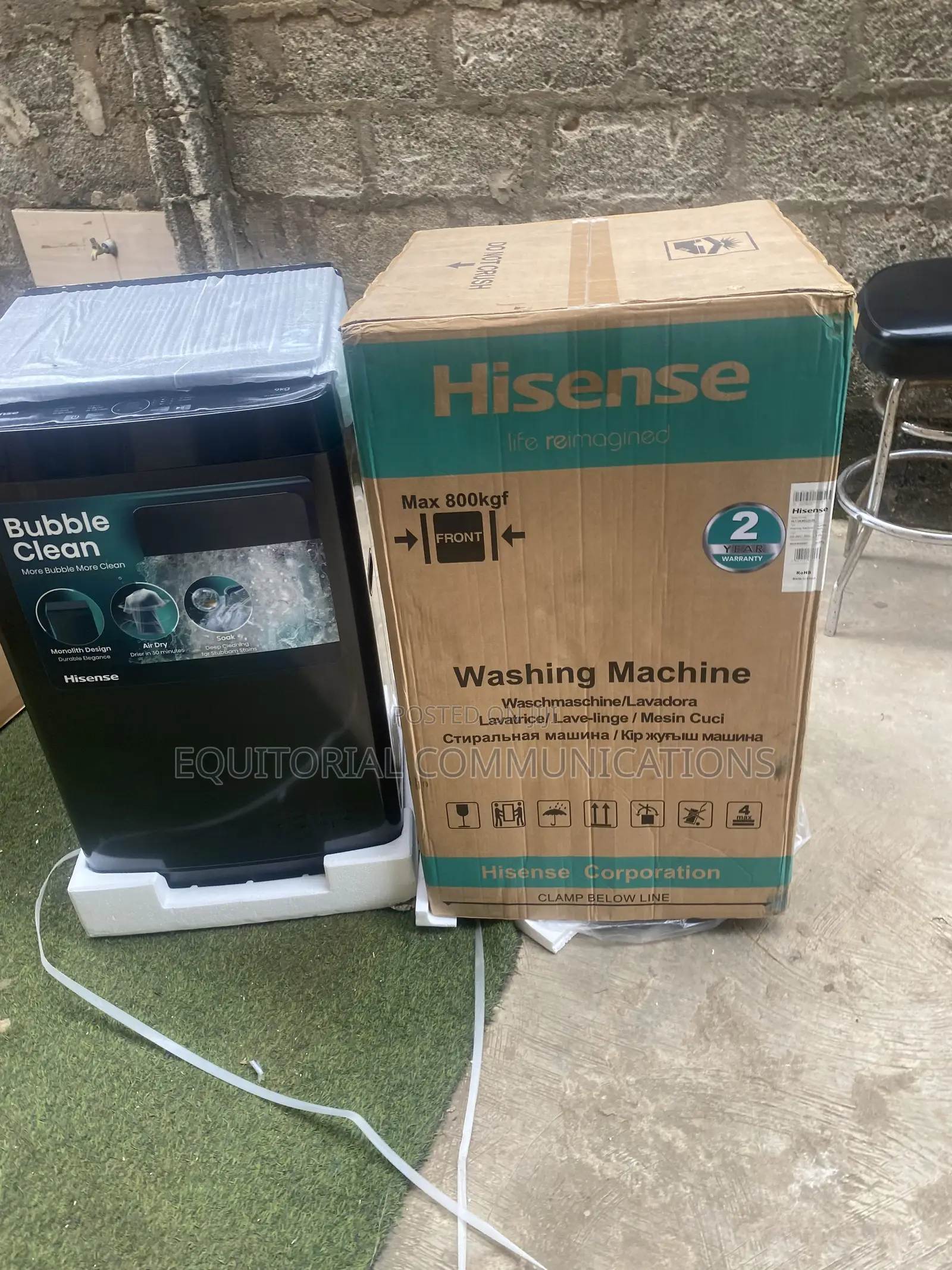 Hisense 9KG Automatic Top Load Washer for Daily Washing