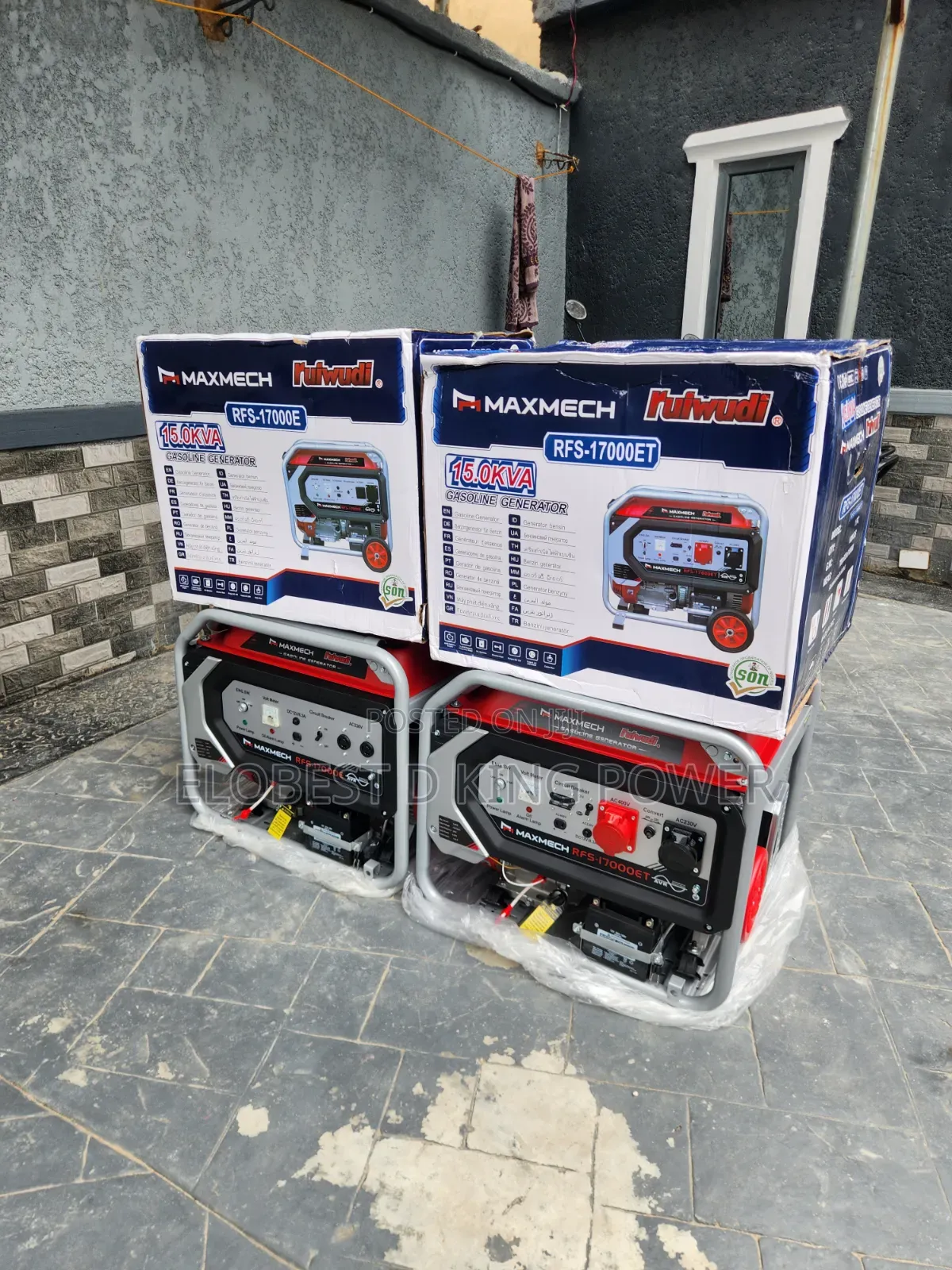 15KVA Generator With 100% Pure Copper Heavy Duty Maxmech Generator