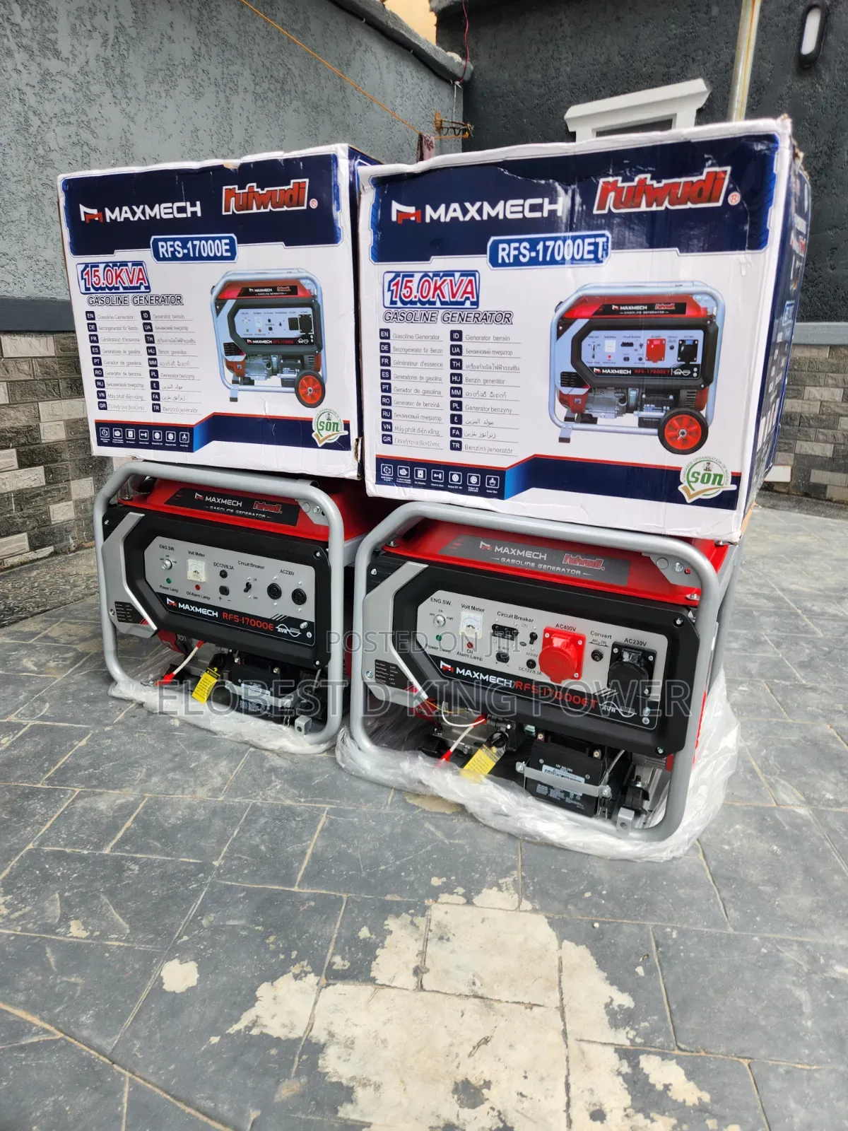 15KVA Generator With 100% Pure Copper Heavy Duty Maxmech Generator