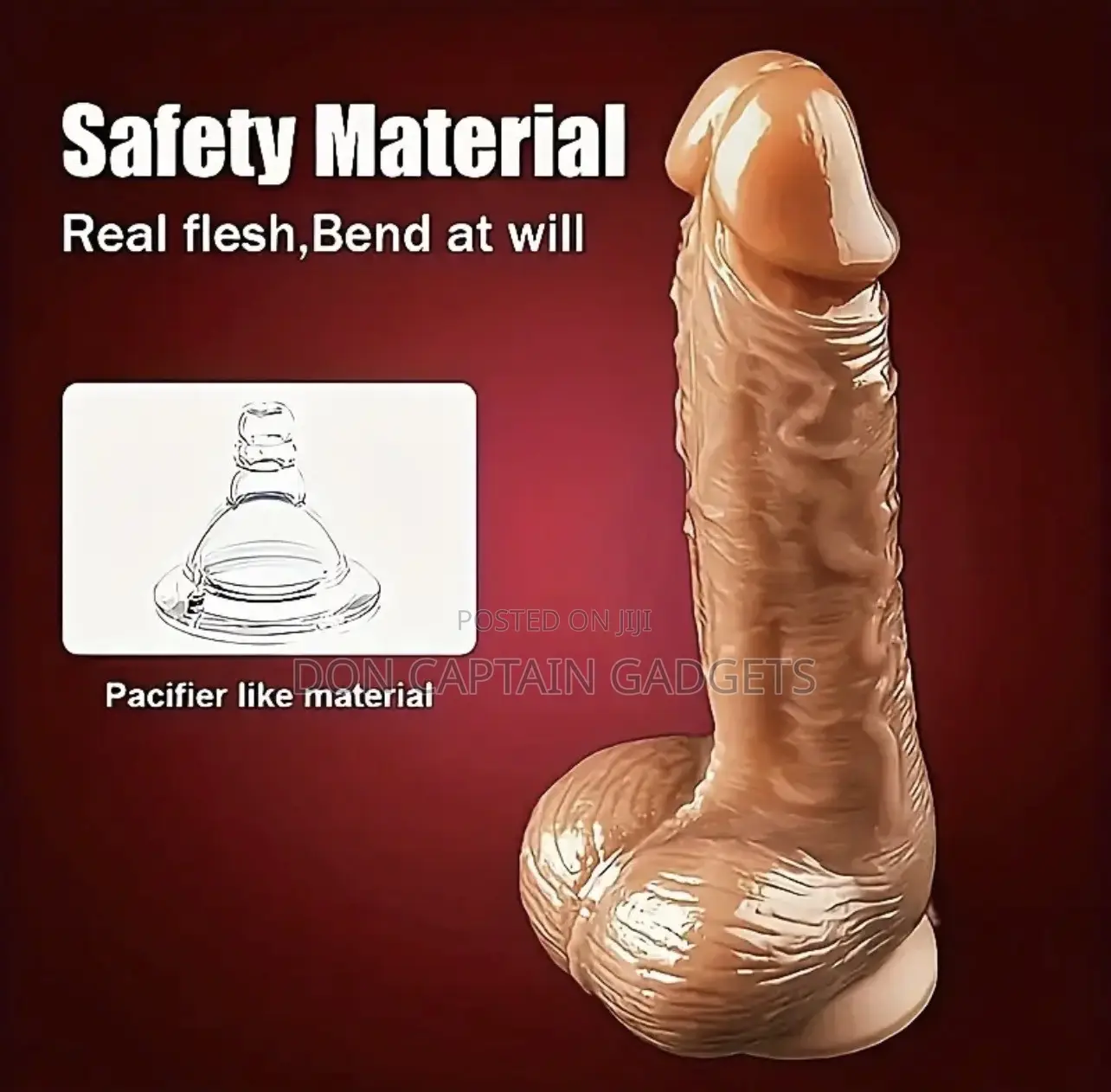 Realistic Penis Suction Cup Fake Penis, for Female G-Spot Stimulation