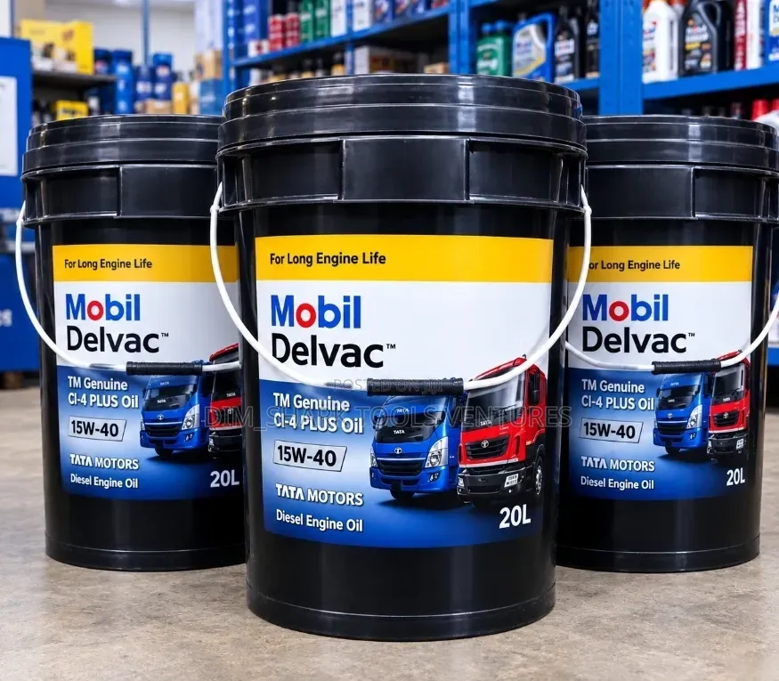 20L Pail of Mobil Delvac Genuine CI-4 PLUS 15w-40 Diesel Engine Oil