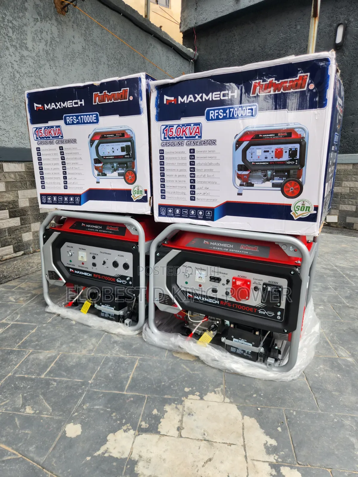 15KVA Brand New Maxmech Generator 100% Copper Coil 2 Years Warranty