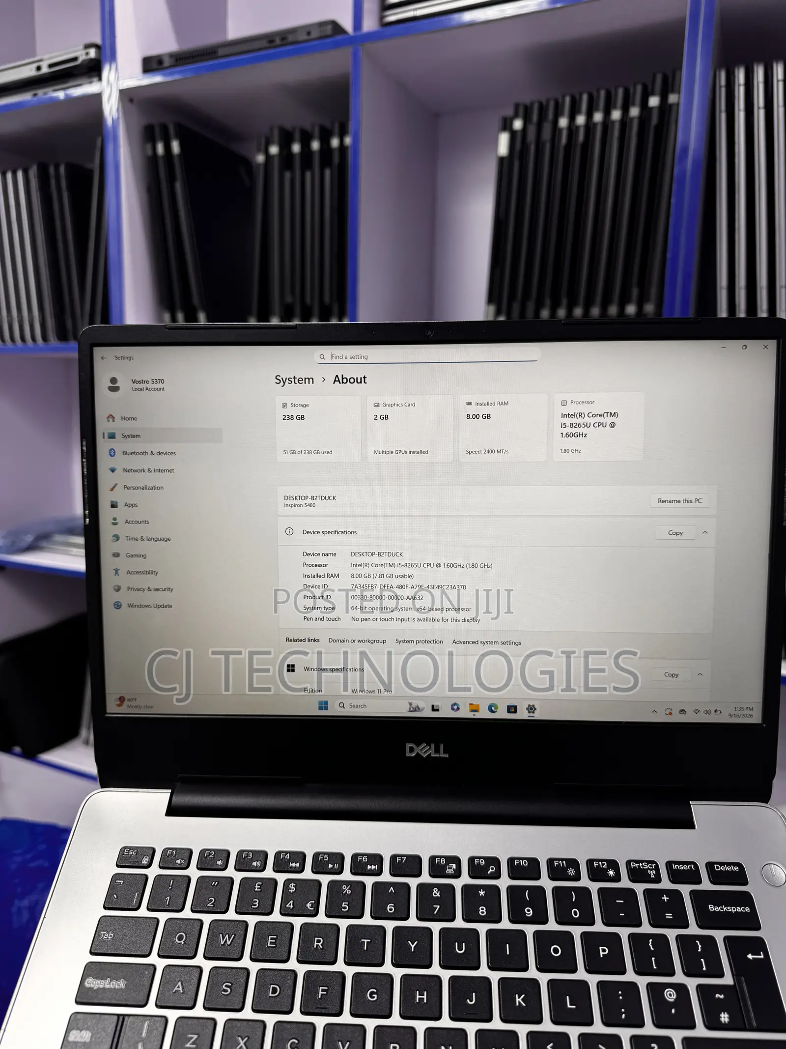 Laptop Dell Inspiron 14 5480 8GB Intel Core i5 SSD 256GB